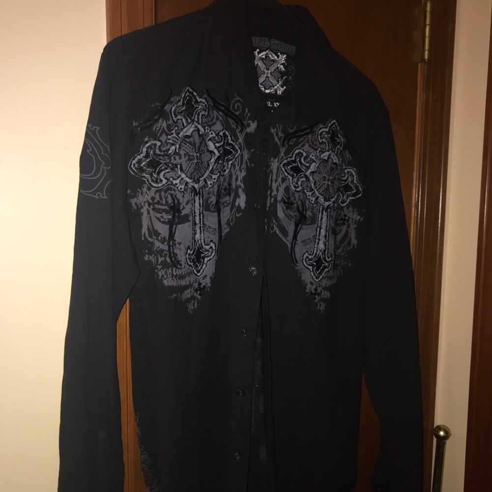 Men’s Xtreme Couture Button Down Shirt
